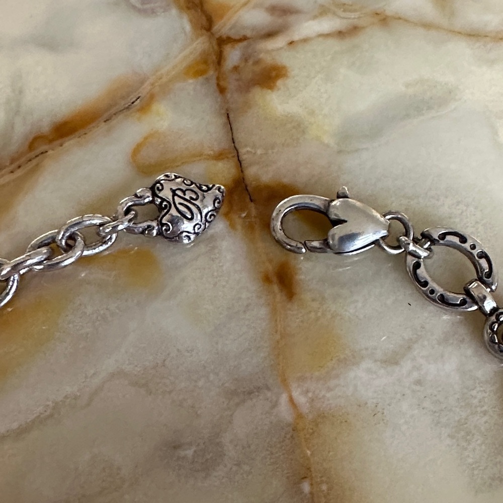 Brighton Silver Heart Charm Bracelet - Silver - Picture 7 of 8